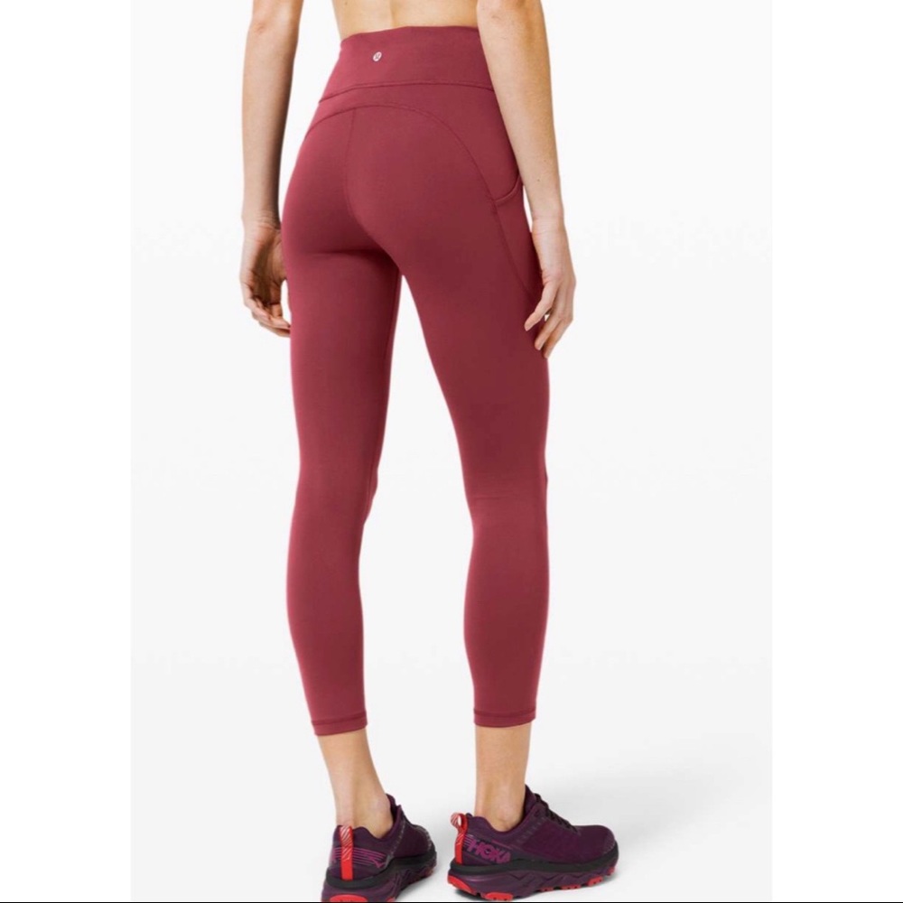 NWT Lululemon Invigorate high rise 25” Chianti 10